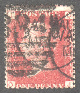 Great Britain Scott 33 Used Plate 138 - QJ - Click Image to Close